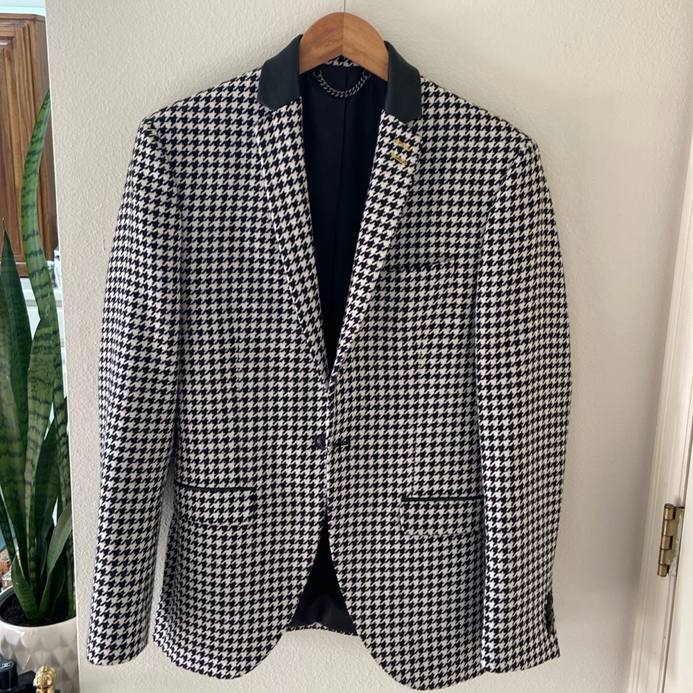 TopMan Houndstooth Blazer 36R